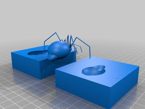 la vedova nera di muffa La stampa 3d torta candy lecca-lecca spider stampo 3d print model - Mito3D