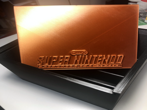snes 5 cuadro de juegos video nintendo caja almacenamiento super 3d print model - Mito3D
