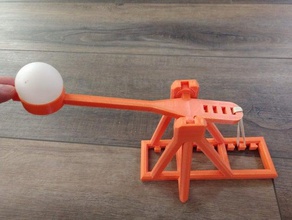 ping-pong-Katapult Spielzeug & Spiele 3d print model - Mito3D