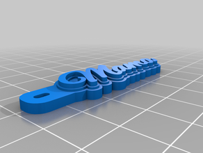 keychain mama keychains customized 3d print model - Mito3D