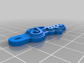 Schlüsselanhänger papa kundengebundene 3d print model - Mito3D
