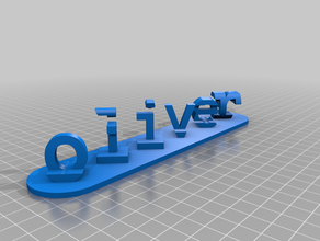 oliver lillie3 sinais e logotipos personalizado 3d print model - Mito3D