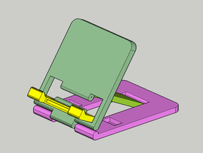 flat-fold flippin' phone stand hinge mod electronics 3d print model - Mito3D