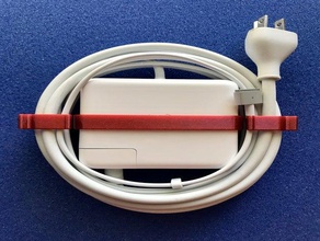 apple 85w magsafe2 cable del cargador organizador equipo 3d print model - Mito3D