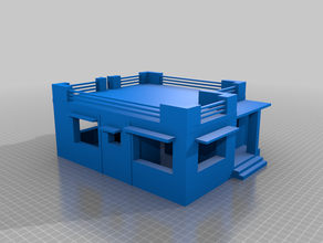 casa moderna edifícios e estruturas 3d print model - Mito3D
