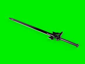 eludicator são espada traje lâmina cosplay prop de arma creality ender 3 tamanho completo totalmente impressão real réplica sword art online 3d print model - Mito3D