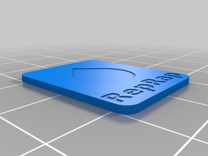reprap logosu rozeti 3d yazıcı aksesuarları 3d print model - Mito3D