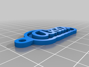anas keychains customized 3d print model - Mito3D