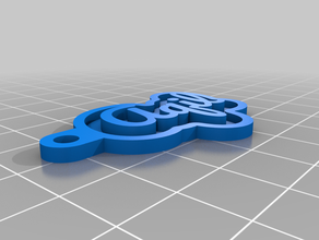 aqil de porte-clés personnalisé 3d print model - Mito3D