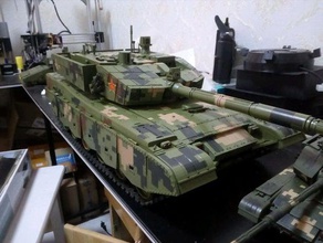 chinambt ztz-99a mbt rc tank 99a Spielsets 3d print model - Mito3D