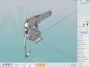 hook cargo latch learning 3d print model - Mito3D