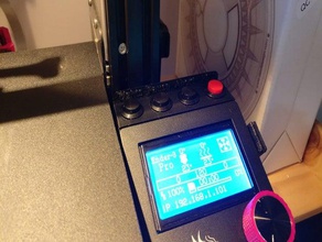 ender 3-lcd-Abdeckung-Tasten 3d Drucker Zubehör - Taste ender3 3 lcd-Gehäuse lcd-Anzeige Drucktaste 3d print model - Mito3D