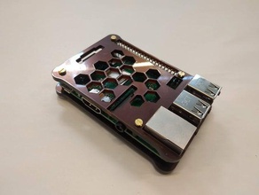 kiss rpi 3 case electronics lasercut raspberry pi 3b 3d print model - Mito3D