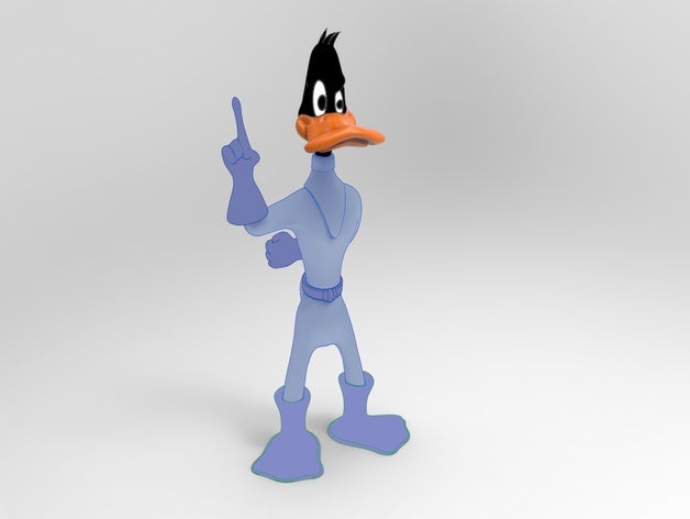 pato daffy duck dodgers brinquedos & games patolino looney toons tunes 3D print model - Mito3D