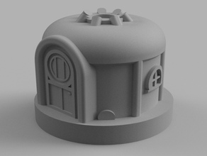 village yurt buildings & structures building house hut medieval peasant rpg tabletop terrain 3d print model - Mito3D