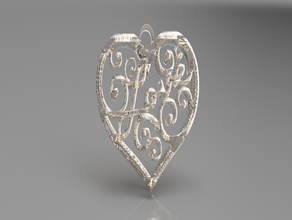 love earrings fashion amour earring glamour idealab pendant pendants valentines day 3d print model - Mito3D