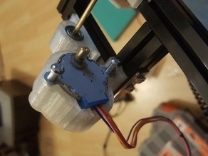 28byj-48 motor mount makerbeam montieren Halterung stepper makerbeamxl 3d print model - Mito3D