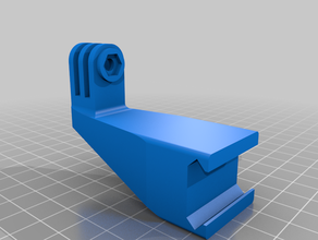 picatinny rail gopro mount 3d printers airsoft attachment m4 3d print model - Mito3D