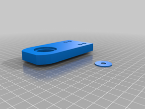 simple blue snowball screw-on mount computer 3d print model - Mito3D