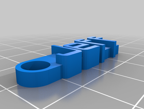 jeff keychain organization customized 3d print model - Mito3D