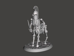 28mm - undead skeleton centaur longbow games 25mm 30mm 32mm bow dnd miniature fantasy mini miniatures wargame wargames wargaming 3d print model - Mito3D