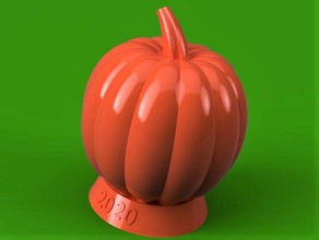 scariest greatest halloween pumpkin thingiverse donald trump decoration musical instrument president 3d print model - Mito3D