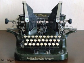 1913 oliver máquina de escrever spool superior hobby 3d print model - Mito3D
