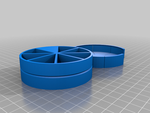 my customized pill box - click fit containers 3d print model - Mito3D