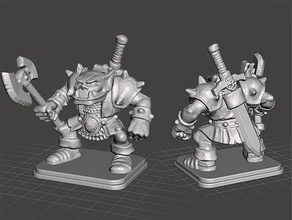 heroquest - orc grak ulagson toys & games dungeons dragons tabletop warhammer 3d print model - Mito3D