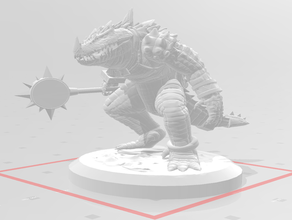 warhammer nakai wanderer 3d printing kroxigor fantasy 3d print model - Mito3D