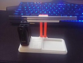 masa Organizatör 3d baskı bağlayıcı klibi bulldog klip temiz tutucu ofis kağıt ataç kalem post-it post sd kart sahibi solidworks depolama usb stick iş 3d print model - Mito3D