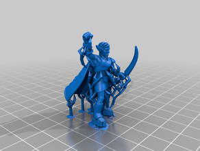 high elf druid - no base tree supports toys & games 28mm dungeons dragons miniature 3d print model - Mito3D