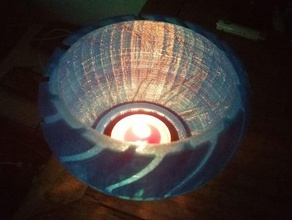 tealight holder lamp decor sphere 3d print model - Mito3D