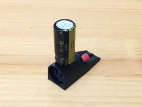 Kondensator, Halter - Elektronik Kondensator 3d print model - Mito3D
