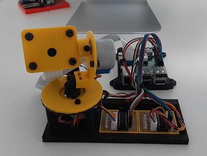 raspberry pi stepper motor gimbal 3d printing camera python 3 driver 3d print model - Mito3D