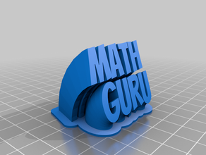 my customized sweeping 2-math guru office 3d print model - Mito3D