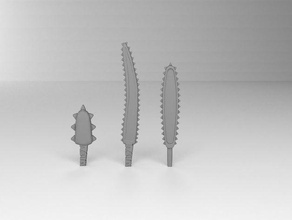 carcharodon carcharias zahn-blades 3d print model - Mito3D