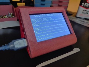 raspberry pi üst durumda ironmann remix kuman dokunmatik ekran diy kapak ahududu 3 3d print model - Mito3D