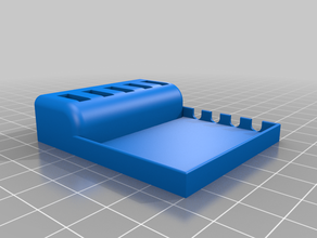 usb key holder little tray office 3d print model - Mito3D