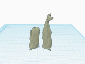 two-part whale animals 3d print model - Mito3D