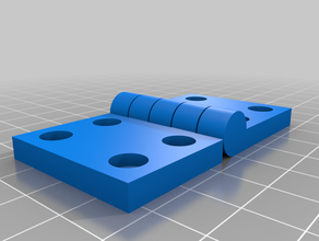 mi personalizados paramétrico de la bisagra charniere partes personalizado 3d print model - Mito3D