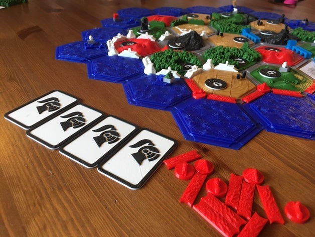 catan development cards toy & game accessories settlersofcatan settlers 3D print model - Mito3D