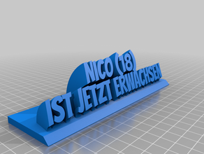 nico richtig office personalizado 3d print model - Mito3D