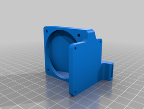 cr10 50mm fan mount 3d printer parts printing blower better cr-10 cr10mini cr10s cr10upgrade creality cristo cura easy print fang duct improvement supports upgrade 3d print model - Mito3D