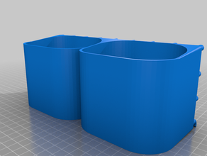 pegboard cupholder tool holders & boxes customized 3d print model - Mito3D