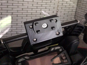 motorbike phone holder adapter givi fb7408 ducati multistrada automotive gps 3d print model - Mito3D