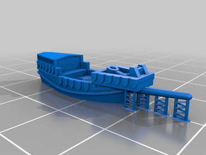 hombres de valor escaramuza barco proxy remix apoya juegos y juguetes 3d print model - Mito3D