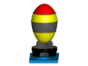 fallout bomba supporto di candela tealight arredamento lume tealightholder portalume 3d print model - Mito3D