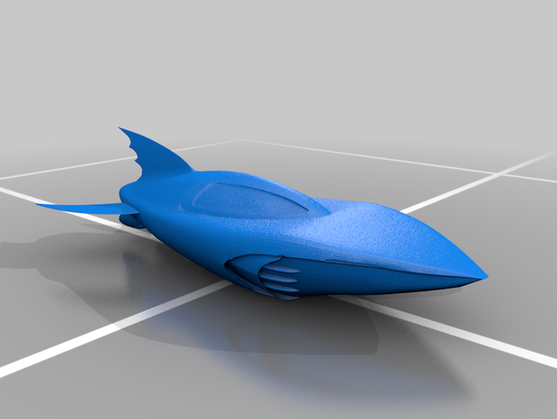 batboat vehicles 3D print model - Mito3D