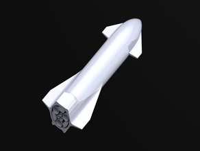 spacex la nave mk3 vehículos bfr modelo el cohete espacio espacial starship 3d print model - Mito3D